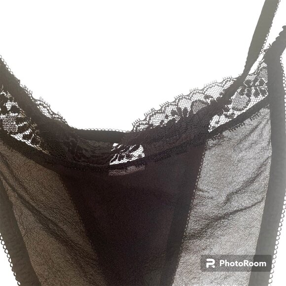 Victoria Secret Lace Lingerie SET Size L Black - Picture 5 of 8
